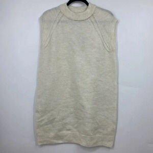 Vera‎ Moda Women's Vigga Sleeveless O Neck Vest in Birch Size S NWT